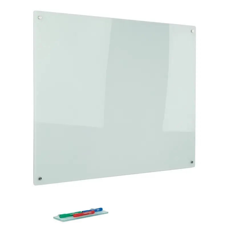 glass magnet board notice board mount to the wall