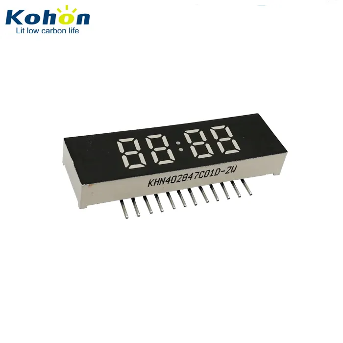 Multiplexed Common cathode 4 digit orange 0.28 inch 7 segment led display dp for timer controller