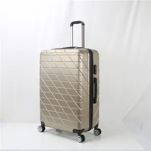 Aircraft Cabin Luggage Size Pilot Cabin Trolley Luggage Cheap Carton Suitcase Spinner Unisex Fashionable Combination Lock ABS