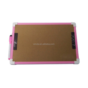 Logotipo personalizado 30x20 cm marco de plástico de colores magnético mini pizarra para los niños - Product Image 2