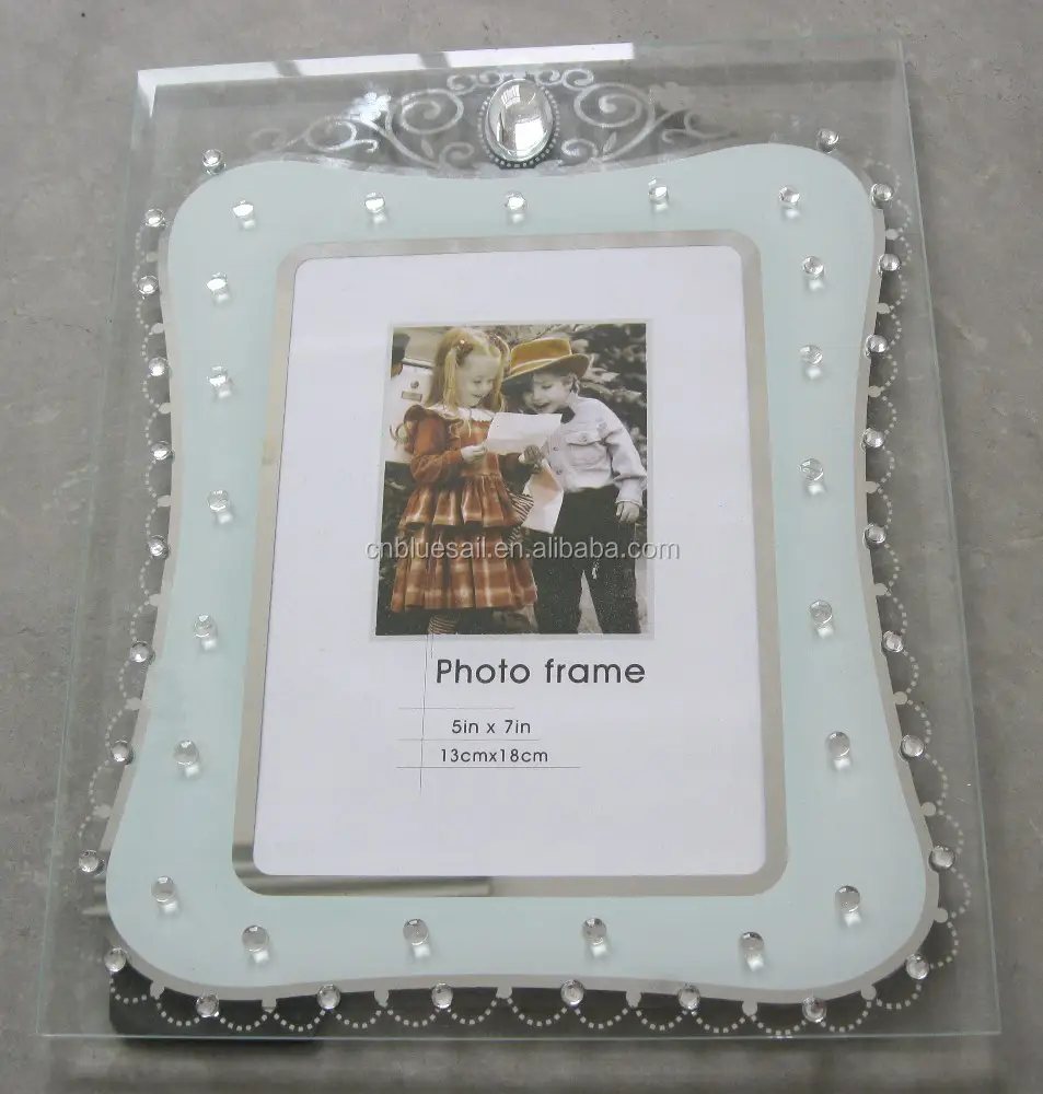Marco de fotos de vidrio foto marcos regalo tienda al por mayor