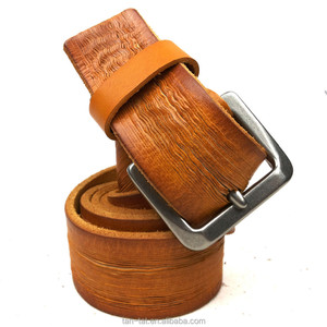 Cinturón de cuero genuino personalizado Vintage para hombre - Product Image 4