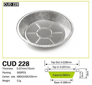 <span class=keywords><strong>Barquette</strong></span> à pizza jetable en <span class=keywords><strong>aluminium</strong></span> pour <span class=keywords><strong>micro</strong></span>-ondes - Product Image 3