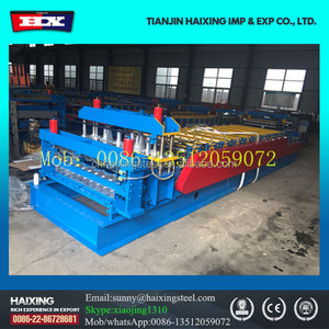 골판지 & IBR 두 번 층 <span class=keywords><strong>Sheet</strong></span> Metal 사이딩 지붕 Panel 성형 기계 - Product Image 2