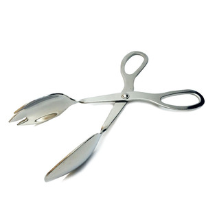 <strong>Kitchen</strong> <strong>Accessories</strong> <strong>Gold</strong> Color Bread Scissors Food Tongs Stainless Steel Metal BBQ Food Tongs - Product Image 4