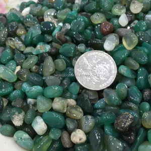 Venta al por mayor natural <span class=keywords><strong>verde</strong></span> ágata cayó <span class=keywords><strong>piedra</strong></span> cuarzo grava cristal - Product Image 1