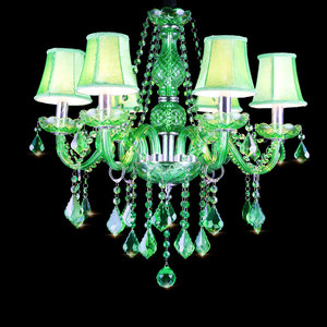 New Luxury Post-modern Green Crystal <strong>Chandelier</strong> Colorful Restaurant Bedroom Hotel Decorative Lamps <strong>Chandeliers</strong> &amp; Pendant Lights - Product Image 2