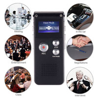 Enregistreur vocal numérique à succès avec lecteur MP3, mémoire USB-C de 8 Go, 16 Go, 32 Go, 64 Go, mini dictaphone