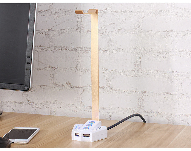 Hot Sale Computer Accessory Desk Switch Power Supply with Headphone Holder for Computer Power Switch