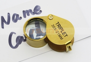 30x21mm Bijoux Idetification Loupe Bijoutier Loupe Avec Cadre En Acier Inoxydable - Product Image 4