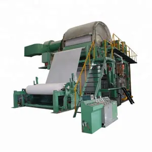 professional manufacturer recycling waste paper pulp machine for making toilet tissue paper making line price for sale