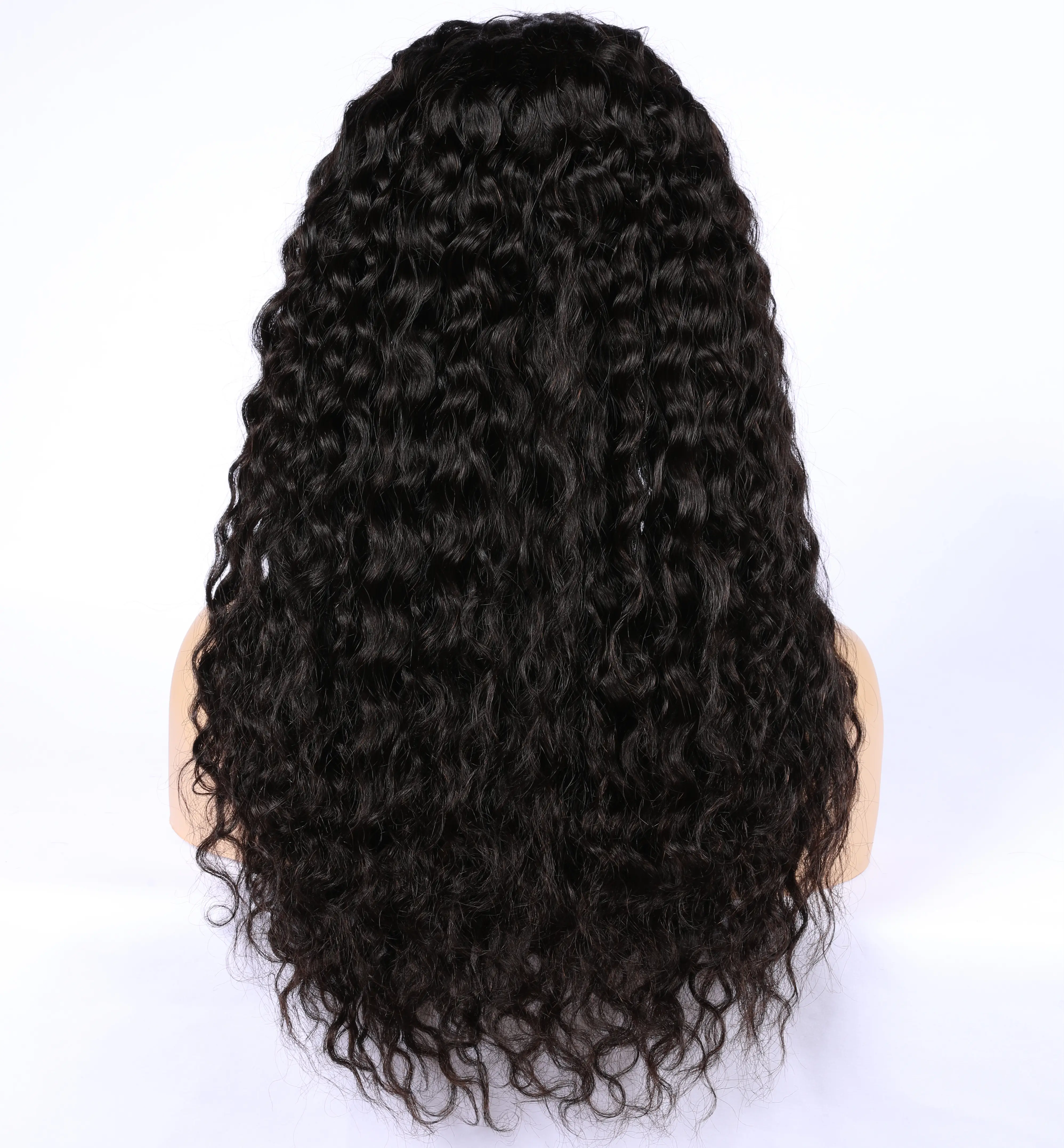 Perruque Lace Front Wig 100% naturelle ondulée — Queen henna, cheveux humains vierges malaisiens, bruts, 8-24 pouces, 2-5 jours de fonctionnement, Machine à coudre