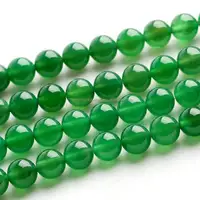 12mm Natürliche Runde Glatte Grünen Achat Perlen Für Rosenkranz Macht