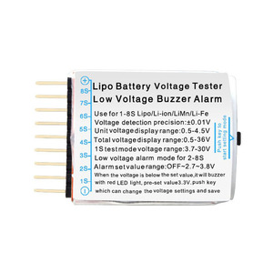 Điện áp thấp Tester Volt Meter Màn hình Lipo Checker buzzer báo động 1-8S phạm vi cho RC LiPo pin điều khiển từ xa đồ chơi 9 gam trọng lượng - Product Image 5