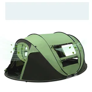 Luxury Safari Inflatable Boat Tent for Sale 3 - 4 Person Tent Folding Beach Tent Outdoor Travel Hiking Camping Fiberglass Double