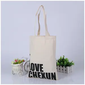 100% cotton canvas utility custom logo personalised tote bag