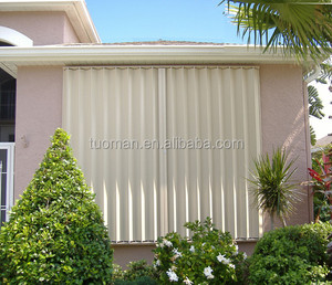 Volets accordéon résistants aux vents d'ouragan TOMA, certifiés ISO9001, ISO14001, ISO45001, CE, en alliage d'aluminium pour portes horizontales - Product Image 5