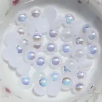 Wholesale 1.5-12MM Half Round Acrylic AB Color Imitation Flatback Pearl Beads for Jewelry Making Decoration Nail Art Phone