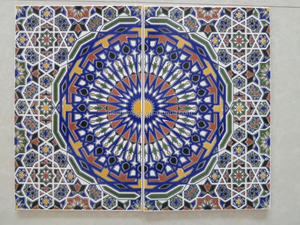 Azulejo Árabe de 250*400 mm, Azulejo de Pared de Cerámica Marroquí - Product Image 1