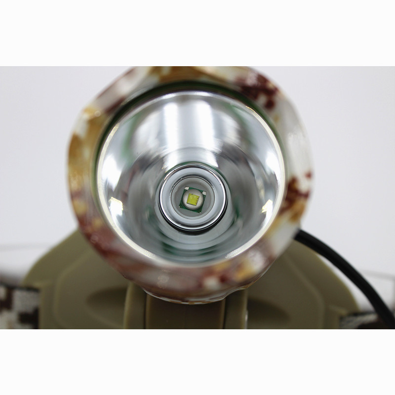 1000 люмен XM-L T6 светодиодный Камуфляжный налобный фонарь, Головной фонарь, фонарь для кемпинга и рыбалки, 2 аккумулятора 18650, автомобильное зарядное устройство