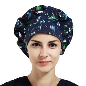 <span class=keywords><strong>Divisa</strong></span> e Cappelli per Infermieri di Alta Qualità con Motivi Stampati alla Moda per Medici, Tessuto per Ospedale, Unisex, Taglia Unica - Product Image 2