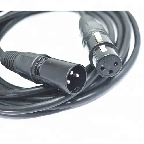 Black color male to female Guitar 3 Pin XLR Microphone Cable