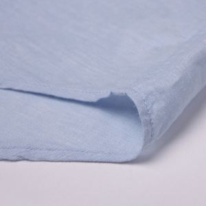 HOMME DÉCONTRACTÉ MANCHE LONGUE BLEU RESPIRANT <span class=keywords><strong>COL</strong></span> <span class=keywords><strong>MAO</strong></span> COUPE CLASSIQUE D'ÉTÉ CHEMISE EN LIN - Product Image 6