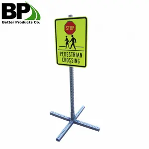 Galvanized Steel Perforated Square Tube Sign Posts - Traffic Safety Products