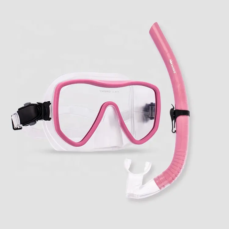 Hot Bán Silicone Scuba Diving Snorkeling Freediving Khô Top Mask Ống Thở Set