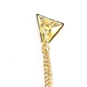Hot Spike <strong>Stud</strong> <strong>Blouse</strong> Shirts Collar Neck Tip Brooch Pin Chain Punk - Product Image 5