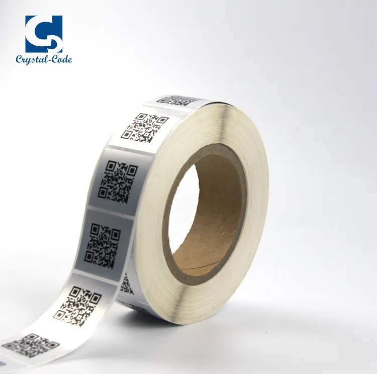 Custom Anti-Sabotage Etiketten Afdrukken Lijm Vernietigbare Asset Serienummers Barcode Sticker Qr Code Labels