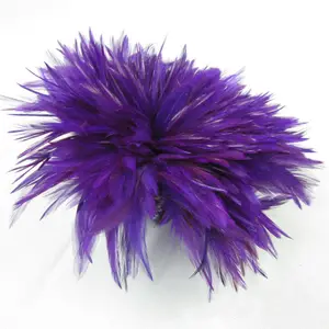 Top quality dyed cock/rooster schlappen feather strung for carnival costume