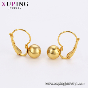 95849 <span class=keywords><strong>xuping</strong></span> Pendientes de Moda de Aleación de Cobre para Mujer, Forma Personalizada, Chapados en Oro de 24k, Sin Piedras - Product Image 3