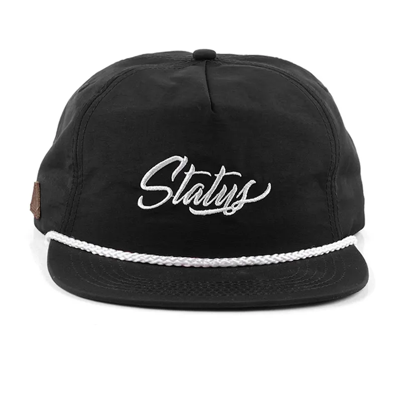 Havalı düz ağız düz Gorras Snapbacks, yapılandırılmamış Snapback kapaklar