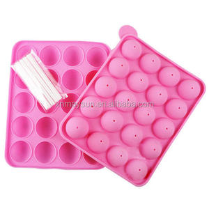 Set van 2 siliconen malen voor melkloollipops met 2 stokjes, CE-gecertificeerd, hittebestendig tot 500°F, milieuvriendelijk, niet-toxisch, makkelijk schoon te maken - Product Image 1