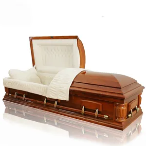 JS-A147 China supplies wooden funeral casket