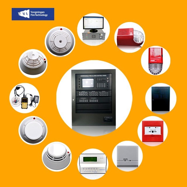 GST200 IFP8 LPCB Listed Intelligent Fire Alarm Control Panel Detection System