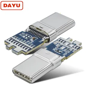 Tipe Konektor Usb C Male USB 3.1 24Pin Tipe C Cepat Pengisian UNTUK PCB