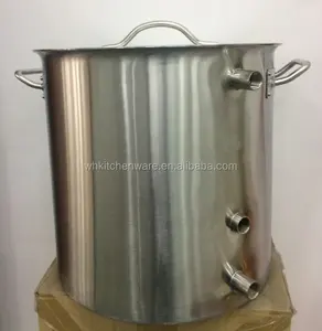 Customized Fittings On Induction Large Stainless Steel Beer Brewing Equipment 50L