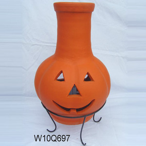 Jardin Chiminea Extérieur Cheminée En <span class=keywords><strong>Terre</strong></span> <span class=keywords><strong>Cuite</strong></span> Fait Main Personnalisé Argile Chiminea - Product Image 2