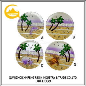 Fabriqués à la main résine 3D ronde paysage plaque pour souvenirs paysage décoration - Product Image 4