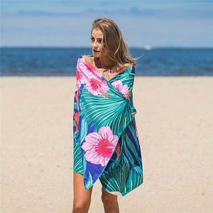 Numérique Sublimation Sans Sable Boho Coloré Personnalisé Hawaii Tropical Designer Serviettes de Plage - Product Image 3