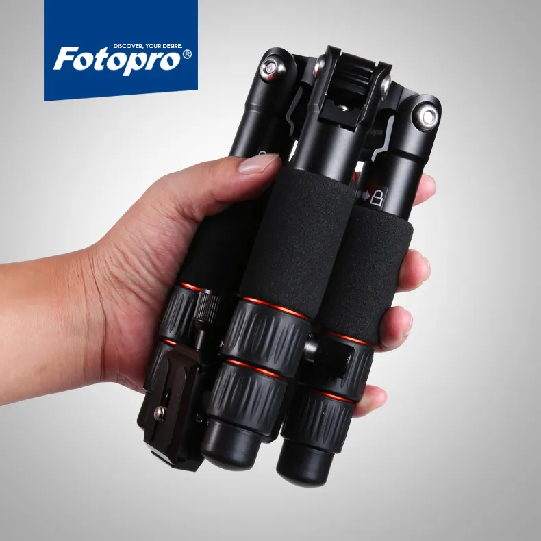 FOTOPRO الأكثر شعبية مصغرة الألومنيوم حامل ثلاثي الأرجل للكاميرا