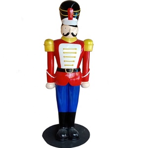 <strong>Large</strong> Fiberglass Christmas Toy Soldier Outdoor Decoration Life-Size <strong>Nutcracker</strong> Made of Fiberglass for Shopping Mall Decoration - Product Image 4