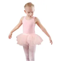 Gaun Dansa Balet Merah Muda Anak Perempuan, Gaun Tari Balet Kualitas Tinggi