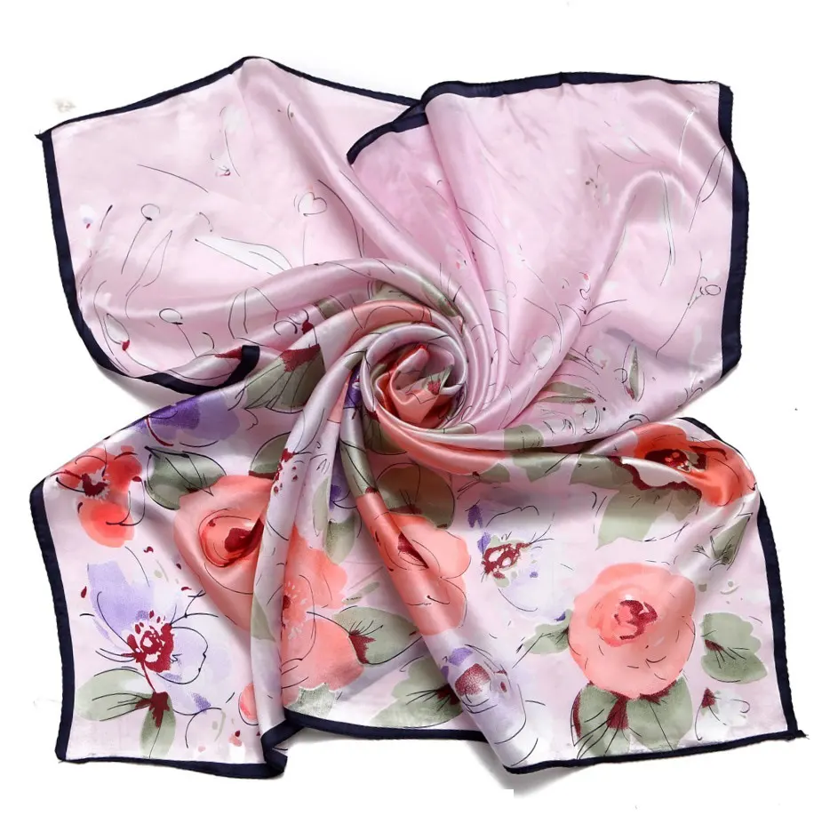 Suzhou lenço de seda extra longo e quadrado 100%