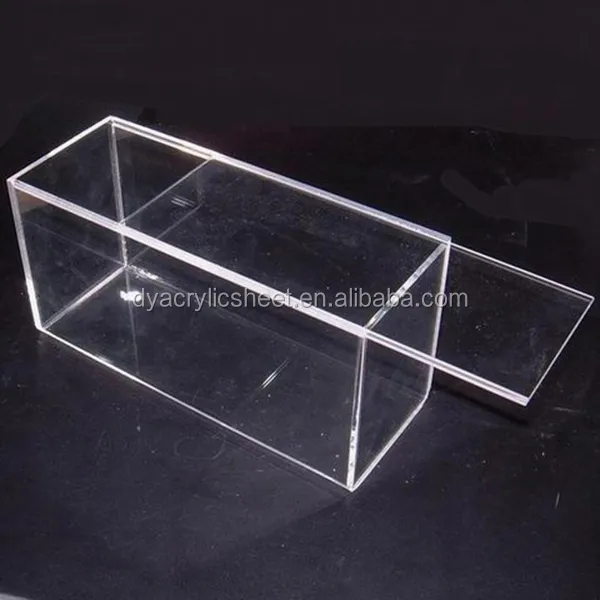 Transparent acrylic box with slidin glass display box acrylic lego display stand acrylic lego display stand