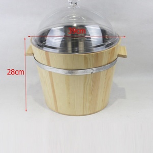 بيع بالجملة برميل معدني عالي الجودة بالداخل مع دلو ثلج خشبي - Product Image 6