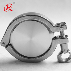 KQ Sanitary - Accesorio de Tubería de Acero Inoxidable 304 316L, Abrazadera Triple, Conector de Extremo Ciego - Product Image 2