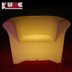 Moderna all'aperto HA CONDOTTO duro di <span class=keywords><strong>plastica</strong></span> PE divano con luce RGB - Product Image 2